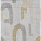 Homeroots 8' X 10' Silver And Gold Geometric Washable Indoor Outdoor Area Rug 618121 - alternate 7