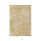 Homeroots 9' X 12' Gold And Ivory Geometric Washable Indoor Outdoor Area Rug 595071 - alternate 5