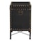 Baxton Studio Laura Vintage Black Canvas Lift-Top Trunk End Table 251-13912-ZORO - alternate 6