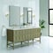 James Martin Vanities Emmeline 72'' D Vanity, Pebble Oak w/ Jasmine Pearl Top w/FreePower Wireless Charger D100-V72-PBO-FEJP - alternate 5