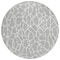 Homeroots 8' Silver And Ivory Round Geometric Washable Indoor Outdoor Area Rug 599312 - alternate 7