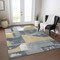 Homeroots 8' X 10' Gray And Gold Geometric Washable Indoor Outdoor Area Rug 617917 - alternate 5