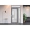 Vdomdoors Front Exterior Prehung FiberGlass Door Frosted Glass / Manux 8102 Grey Ash / Sidelight and Transom MANUX8102EXD-SS-W36+12 x H80+14-LH - alternate 2