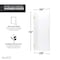 Anzzi Passion Series 24 in. x 70 in. H Hinged Frameless Shower Door in Gunmetal with Tsunami Guard Tempered Glass and Handle SD-AZ8075-01GB - alternate 5