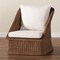 Bali & Pari Derris Bohemian Peanut Brown Braided Rattan Arm Chair 256-14077-ZORO - alternate 6