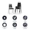Flash Furniture Black Vinyl Banquet Chair, PK4 4-FD-BHF-1-GG - alternate 11