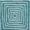 Homeroots 5' X 8' Teal Blue And Ivory Geometric Washable Indoor Outdoor Area Rug 600781 - alternate 7