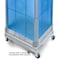 Azar Displays Four-Sided Pegboard Tower Floor Display, Rotating Wheeled Base, 16 in W x 67 in H, Blue 700407-BLU - alternate 3