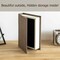 Vintiquewise 8in Classic Linen-Covered MDF Vintage-Style Book Box Storage Case for Keepsakes, Gray QI004856.DK - alternate 4