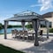 Sunjoy 14x12 Kingston PC Top Rectangular Gazebo Grey A10204386100 - alternate 1