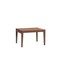 Homeroots 47" Walnut Wood Self-Storing Leaf Extendable Dining Table 631301 - alternate 4