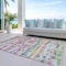 Homeroots 5' X 8' Green Ivory And Purple Striped Washable Indoor Outdoor Area Rug 589183 - alternate 4