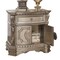 Homeroots 29" Champagne One Drawer Solid Wood Mirrored Nightstand 347126 - alternate 1