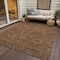 Homeroots 3' X 5' Brown Red And Green Floral Washable Indoor Outdoor Area Rug 604607 - alternate 8