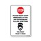 Signmission PSA Stop Notify Staff If Are Experiencing Flu-like Symptoms 24in X 36in Wall Graphic, RD-2436-25440 OS-NS-RD-2436-25440 - alternate 1