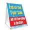 Signmission End Of The Year Sale 50% Off Everything, 36 Inch x 24 Inch A-frame Yard Sign SBC-2436-End Of The Year Sale 50% Off Everything - alternate 1