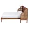 Baxton Studio Cascadia Mid-Century Modern Walnut Brown Wood Queen Size Wingback Platform Bed 252-13900-ZORO - alternate 5