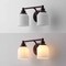 Jonathan Y Lydia 14" 2-Light Farmhouse Cottage Metal LED Vanity Light w/ Frosted Glass Shades, Oil Rubbed Bronze JYL7550C - alternate 7