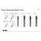 Performance Tool 74 pc. Clevis Pin Assortment, Universal Fit, Plastic Case W5359 - alternate 2