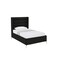 Homeroots Black Velvet Upholstered Full Bed Frame 544927 - alternate 5