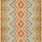 Homeroots 3' X 5' Beige Orange And Red Geometric Washable Indoor Outdoor Area Rug 581521 - alternate 7