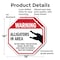 Signmission Warning Alligators in Area Do Not S, 18 inch X 18 inch, Plastic Sign, 2PK OC-P-2PACK-18-339 - alternate 5