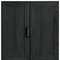Homeroots 31in Black Wood Corner Accent Cabinet With Two Doors 719673 - alternate 3