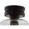 Jonathan Y Domenic 7.75" Metal/Glass LED Flush Mount, Oil Rubbed Bronze JYL7442A - alternate 5