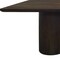Homeroots 96" Dark Brown Solid Wood Double Pedestal Base Dining Table 611872 - alternate 4