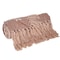 Homeroots 50" X 60" Gray and Rust Woven Cotton Striped Throw Blanket with Fringe, Embroidery 548940 - alternate 5