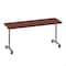 Correll Rectangle Premium Sit To Stand HPL Flip Top Table, 72 in W, 28 in to 38 in H, Particleboard Top FTS2472-21-14-21 - alternate 1