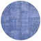 Homeroots 8' Denim Blue And Sky Blue Round Patchwork Washable Indoor Outdoor Area Rug 581583 - alternate 4