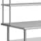 Flash Furniture Reader Work Table, 18 Gauge Stainless Steel Top Shelf and Double Overshelves and 2 Undershelves NH-WT-GU-3072-OSH-GG - alternate 5