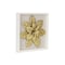 Homeroots 12" X 13" Gold Flower Wood and Metal Wall Decor 489490 - alternate 4