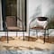 Flash Furniture Brown Rattan Indoor-Outdoor Stack Chair TLH-037-DK-BN-GG - alternate 5