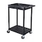 Luxor Top Tub and Bottom Flat Shelf Cart - Black STC12-B - alternate 5