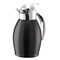 Service Ideas Nicollet Series 0.6-Liter Stainless Vacuum Insulated Carafe with Push Button Lid in Black Onyx NIC06BSPBBX - alternate 1
