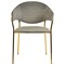 Leisuremod Bella Collection Modern Dining Chair in Light Grey BC21LGR - alternate 3