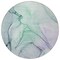 Homeroots 8' Round Blue and Gray Round Abstract Washable Non Skid Indoor Outdoor Area Rug 559357 - alternate 6