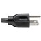 Eaton Tripp Lite Series Computer Power Cord, NEMA 5-15P to C13 - 10A, 125V, 18 AWG, 1 ft. 0.31 m, Black P006-001 - alternate 4