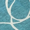 Homeroots 9' X 12' Teal Blue And Ivory Abstract Washable Indoor Outdoor Area Rug 597527 - alternate 5