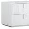Homeroots 18" White Two Drawers Manufactured Wood Nightstand 366257 - alternate 4