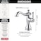 Delta 1 or 3-hole 4" installation Hole Single Hole Lavatory Faucet, Chrome 597LF-MPU - alternate 6