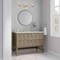 James Martin Vanities Emmeline 48 in. Single Vanity, Pebble Oak w/ 3 CM Eternal Jasmine Pearl Silestone Top D100-V48-PBO-FEJP - alternate 4
