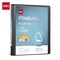 Deli Std Duty View Binder 0.5in, Letter, D-Ring, PVC-Free, Black, 12PK CF566-BK - alternate 1