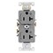 Leviton PlugsandRcptcls, 20A, 125VAC, Gry, Nylon, PK1 5362-S2G - alternate 1