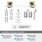 Amerock Glacio Clear/Golden Champagne Contemporary 8 in. 203 mm Towel Bar BH36065CBBZ - alternate 4