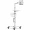 Compulocks iPad 10th-11th A16 Gen Space Enclosure Medical Rolling Cart Extended White MCRSTDEXW209IPDSW - alternate 3