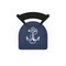 Holland Bar Stool Co 30" Blk Wrinkle US Naval Academy NAVY Stationary Bar Stool, Ladder Back L00430USNavA - alternate 3