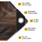Core Tarps Extreme Heavy Duty 20 Mil Tarp Cover, Waterproof, UV Resistant Brown Wood/Black 18ft X 24ft CT-710-18X24 - alternate 3